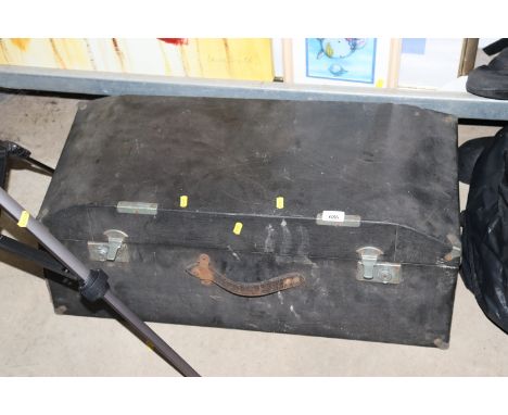 A vintage motor vehicle trunk