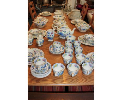 An extensive Mason's Ironstone Regency pattern part dinner and tea service comprising approximately one hundred pieces