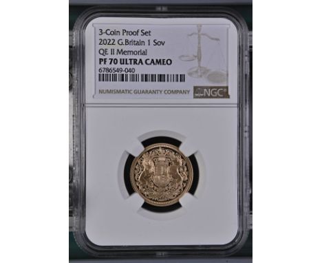 UNITED KINGDOM. Charles III, 2022-. Gold sovereign, 2022. Royal Mint. Proof. Issued as the first sovereign for King Charles I
