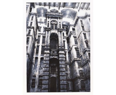 Stefan Hoenerloh (geb. 1960) '127176' acryl en gemengde techniek op ets, gesign. SH r.o., 70 x 50 cm. Uit de collectie van ee