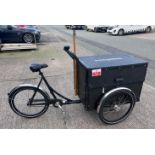 1 x Christiania Three Wheel Event Bike - Single Speed Bike Featuring a Secure Box with Gas Lift