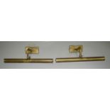 2 x OFFICINA CIANI Italian Brass Antique-style Commercial Picture Lights, 40cms