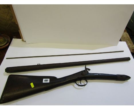 ANTIQUE FIREARM, percussion muzzle loading musket, (requires restoration) 