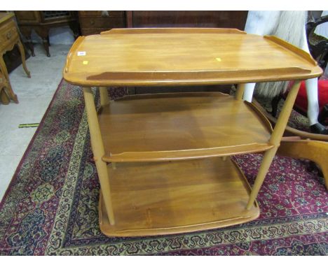 RETRO, Ercol blonde 3 tier tea trolley 