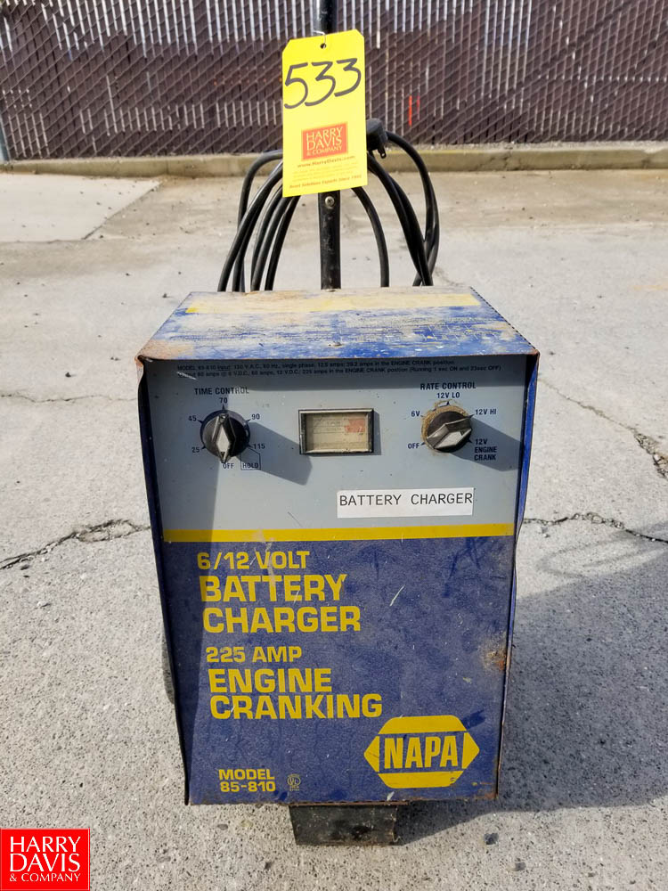Napa 6/12V Battery Charger Model 85810 225A Engine Cranking Rigging Fee 50