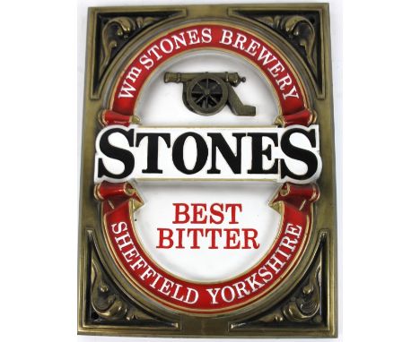 A W M Stones Brewery Best Bitter advertising plaque, in colours, 41cm x 31cm. 