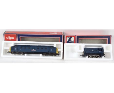 A Lima OO-gauge diesel shunting engine, 5cm high, and a 5106W Fife & Forth Yeomanry diesel locomotive. (2, boxed)