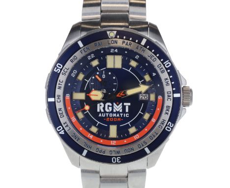 RGMT - Trans-Continental Automatic Divers Watch. Seiko Cal. NH35 automatic movement. Reference No. RG-8025. Case made stainle