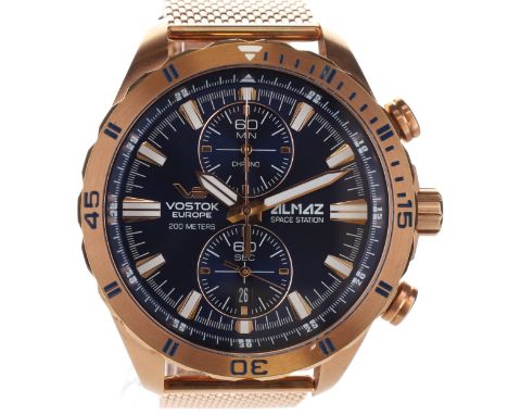 Vostok Europe - Almaz Space Station Chronograph Watch. Miyota Cal. 6S11 Meca-Quartz movement. Reference No. 320B262Case made 