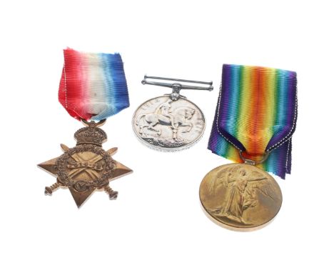 WW1 1914-15 Star Trio 21153 awarded to Pte G.H Benning Grenadier Guards.