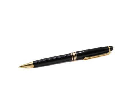 Montblanc Meisterstuck Black Cased Mechanical Pencil, Serial - VL2272890. Writing. The pen has signs of use and would benefit