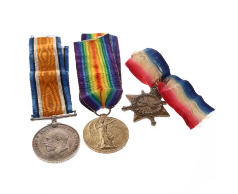 WW1 1914-15 Star Trio 1464 awarded to Pte JJ Yeardye Middlesex Regt.