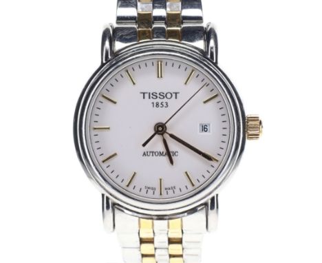 Tissot - T-Classic Automatic Two Tone Steel Watch. ETA Cal. A2971 25 jewel automatic date watch. Case back reference code: C3