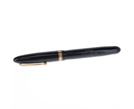 Mabie Todd - Swan Leverless Black Cased Fountain Pen, Dip Tested &amp; Writing. The pen is in good condition with signs of us