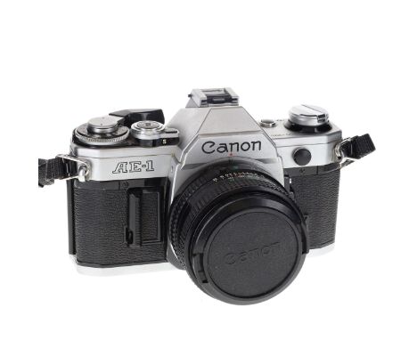 Canon - AE-1 SLR Film Camera with FD 50mm F/1.8 Lens.The camera winds and fires as should, all shutter speeds and apertures a