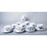 A Royal Copenhagen bone china part tea service