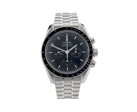 Omega, a stainless steel Speedmaster Moonwatch Professional Co-Axial Master Chronometer chronograph bracelet watch, circa 202