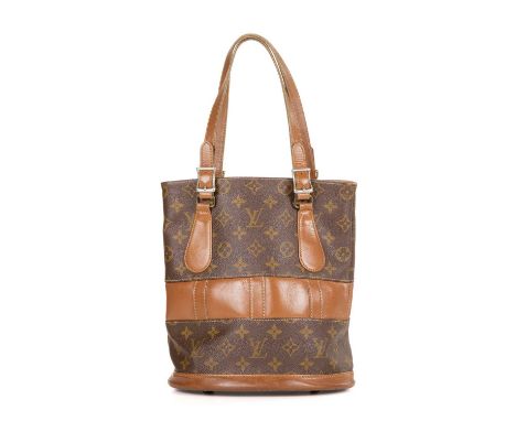 Louis Vuitton, a vintage French Company PM bucket handbag, designed with the traditional features of the French Company perio