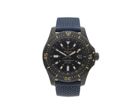 Breitling, a DLC-coated stainless steel Superocean 44 Special wrist watch, circa 2018, reference M17393, signed automatic mov