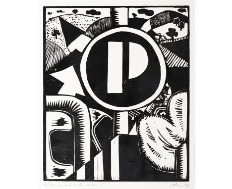 Michael Kane (b.1935)Do you Remember...Wood block print, 34 x 28cmSigned, inscribed with title, dated (19)'75 and numbered 1/