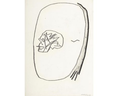 MICHAEL MULCAHY (b.1952) Abstract compositions A pair, charcoal and graphite on paper, 76 x 57.5cm&nbsp;Signed lower right Pr