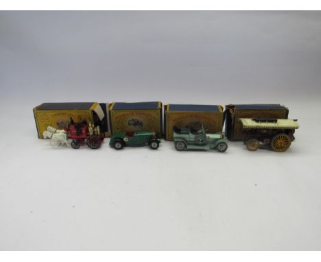 Four boxed Lesney Models Of Yesteryear diecast vehicles to include No.4 Shand Mason Horse Drawn Fire Engine, No.5 1929 Le Man