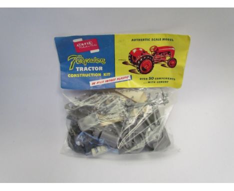 A 1950's Airfix Ferguson Tractor plastic construction kit, in original unopened bag with printed paper header 