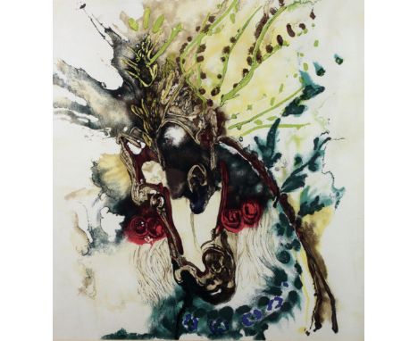 After Salvador Dali (1904 - 1989)Abstract print on silk, Limited Edition 698 (2000), approx. 74cms x 70cms (29" x 28") certif