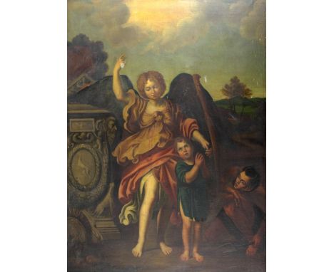 Late 18th Century / early 19th Century Italian School"St. Michael the Archangel," O.O.C., a large scene depicting the angel p