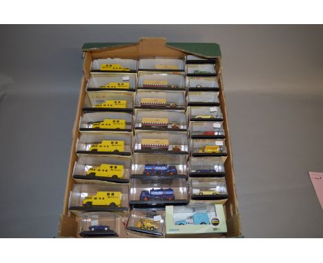 A quantity of boxed Hornby 1:76 scale diecast models. Contained in two trays.