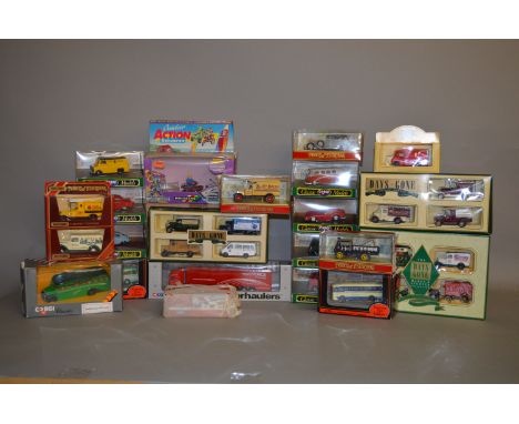 20 x assorted diecast models by Corgi, Matchbox, Lledo and similar. All boxed.