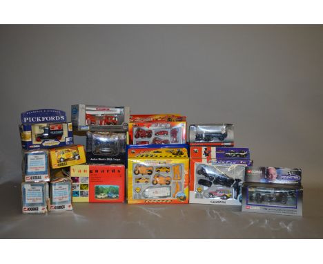 Good quantity of assorted diecast models, many Corgi but includes some made in China models. Boxed. Contained in two trays.