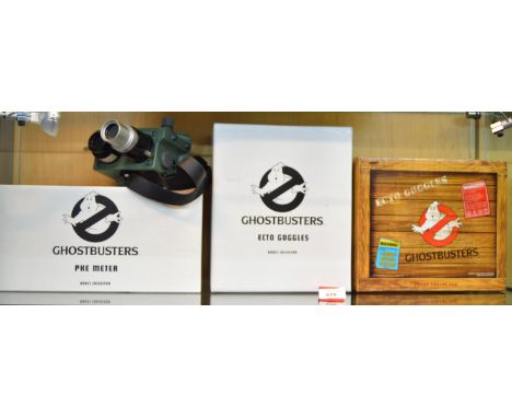 Two Mattel Ghostbusters Adult Collector items: PKE Meter; Ecto Googles. Boxed. (2)