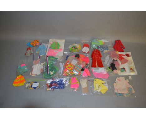 Good quantity of clothing for Mattel Barbie's friends and family, including Skipper, Midge, Ricky, Francie and Julia, include