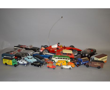 A good quantity of unboxed diecast model aircraft by various manufacturers. Together with a boxed Corgi 806 Lunar Bug, Dinky 