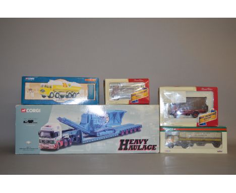 Five Corgi 1:50 scale diecast models: CC13308; CC13311; 11501; CC60307; CC12002. Boxed. (5)