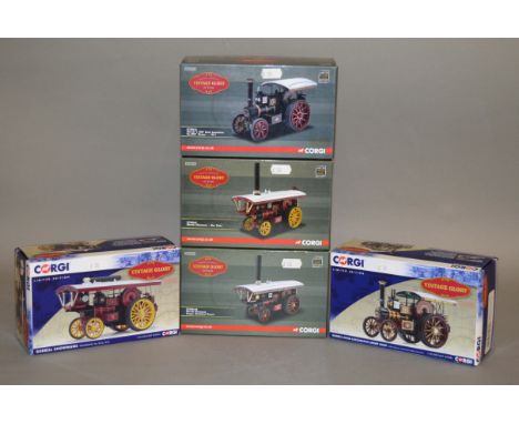 Five boxed Corgi 'Vintage Glory' Steam Wagon models in 1:50 scale, including CC20512, CC20513, CC20514A, CC20515 and CC20519 