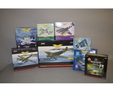 Eight Corgi Aviation Archive diecast model aircraft, includes D-Day and Berlin Airlift. All boxed, appear E. (8)