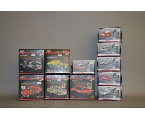 11 x Corgi diecast models: six Colin McRae Motorsport Tribute Collection; five Motorsport. Boxed and appear E.