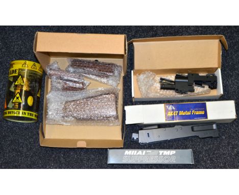 Guarder (Hong Kong) AK-47 Wood Kit, with Classic Army AK-47 Metal Frame, G&P Laser Product AK Metal Front Set and MIIAI KSC T