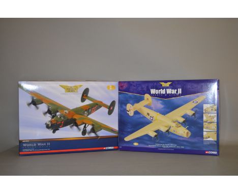 Two Corgi Aviation Archive World War II diecast model aircraft: AA34012; AA34003. Boxed, appear VG.