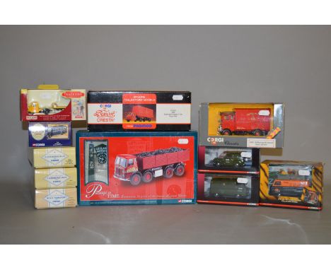 11 x diecast models by Corgi and Lledo, includes Corgi Classics and Passage of Time. Boxed.