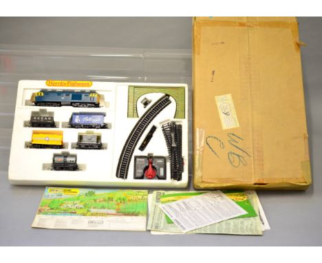 OO Gauge. A vintage 1970's Hornby Railways Goods Train Set in polystyrene tray contained in plain card 'John Player' outer ma