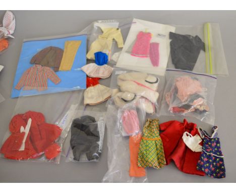 Very good quantity of Mattel Barbie clothing, includes: It's a Date; Lamb 'n' Leather; Busy Gal; Caribbean Cruise; etc.