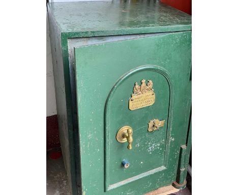 VINTAGE SAFE - John Port, Mill Street, Manchester, 71cms H, 51cms W, 54cms D (with key)