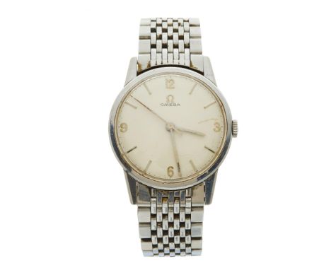 Omega, a stainless steel bracelet watch, reference 131.001-63-SC, signed manual wind movement calibre 286, serial 20174691, 3