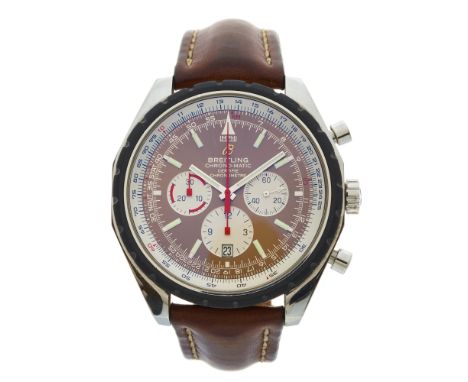 Breitling, a stainless steel Chrono-Matic 49 chronograph wrist watch, special edition, reference A14360, signed automatic mov