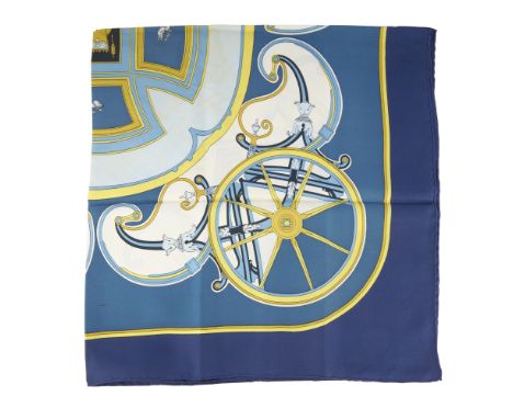 Hermes, a Washington's Carriage silk scarf, designed by Caty Latham and first issued in 1978, measuring 90 by 90cmCondition- 