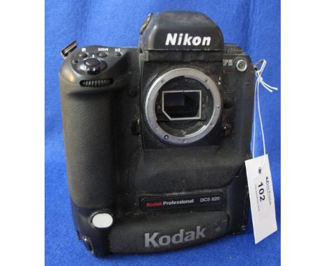 Nikon F5 Kodak Professional DCS620 digital camera. Lacking lens.