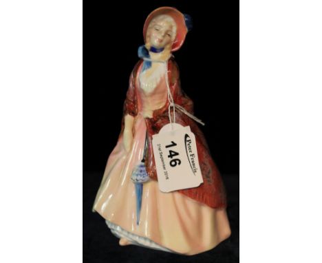 Royal Doulton bone china figurine: 'Paisley Shawl', HN1988. CONDITION REPORT: No obvious damage